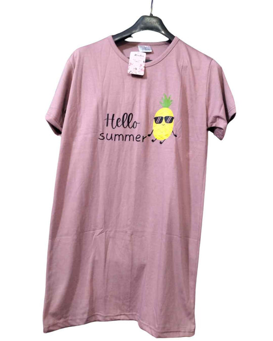 Hello Summer Printed Long Shirt For Women(3 Colors)