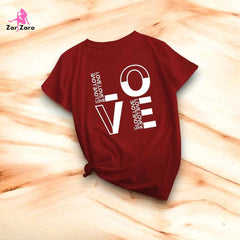 Love X Love Tee Half Sleeves