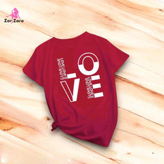 Love X Love Tee Half Sleeves