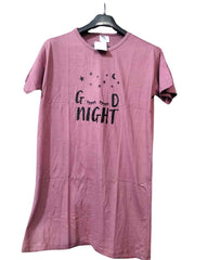 Good Night Printed Long Shirt For Women(3 Colors)