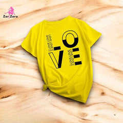 Love X Love Tee Half Sleeves