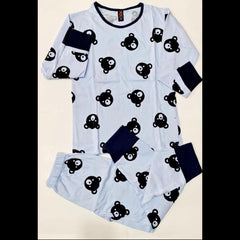 Baby or Baba Blue Bears print Night Suit - Kids PJs  (1 Pcs)