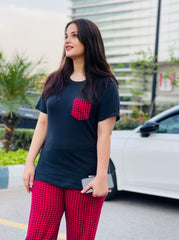 Black and Red Check Style - ZARZARO