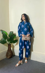 Tree Design Women's Stitched Arabic Lawn Printed Suit