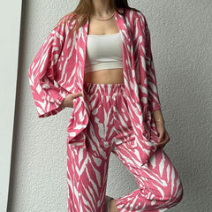 STYLISH ZEBRA PRINT 2PCS CO-ORD SET