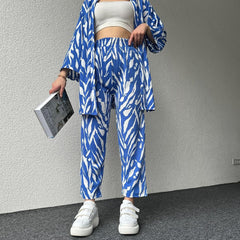 STYLISH ZEBRA PRINT 2PCS CO-ORD SET