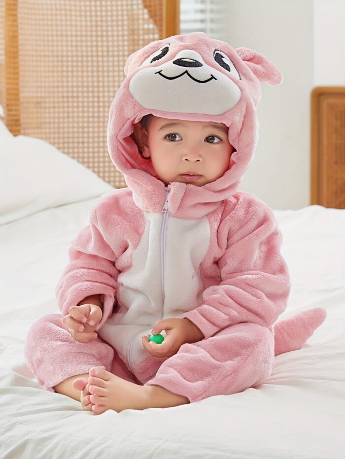 Bear Shape Hooded Jumpsuit