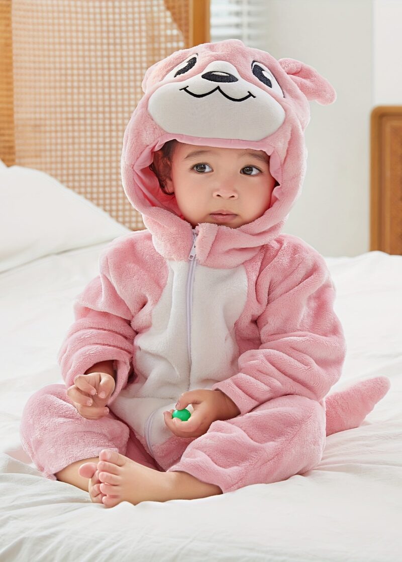 Bear Shape Hooded Jumpsuit