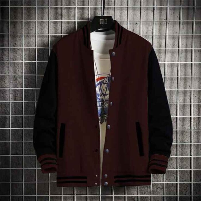 Base Ball Jacket For Men & Boys - Maroon