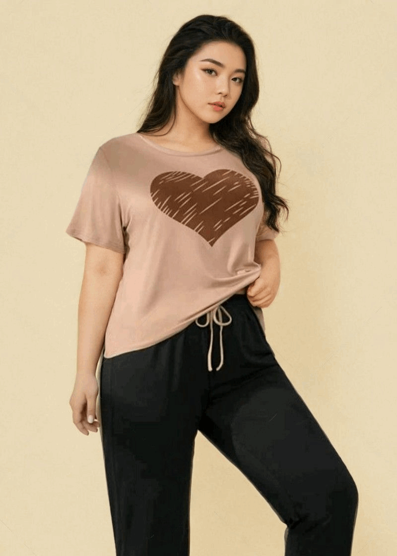 Caramel Heart  Nightwear