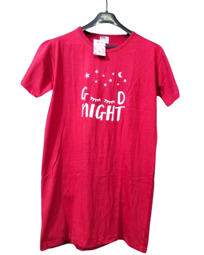 Good Night Printed Long Shirt For Women(3 Colors) - Image 4
