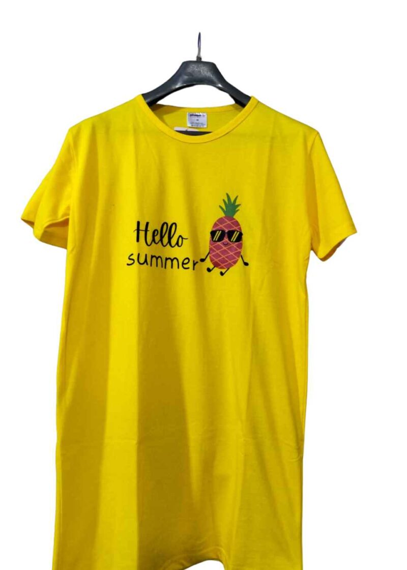 Hello Summer Printed Long Shirt For Women(3 Colors)