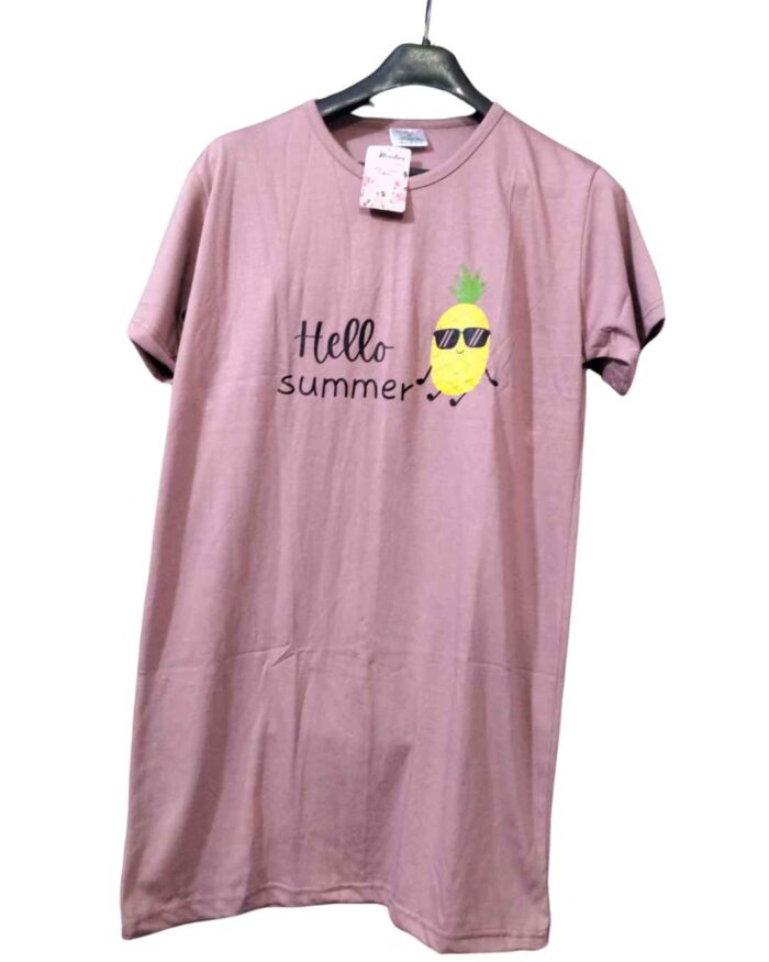 Hello Summer Printed Long Shirt For Women(3 Colors) - Image 3