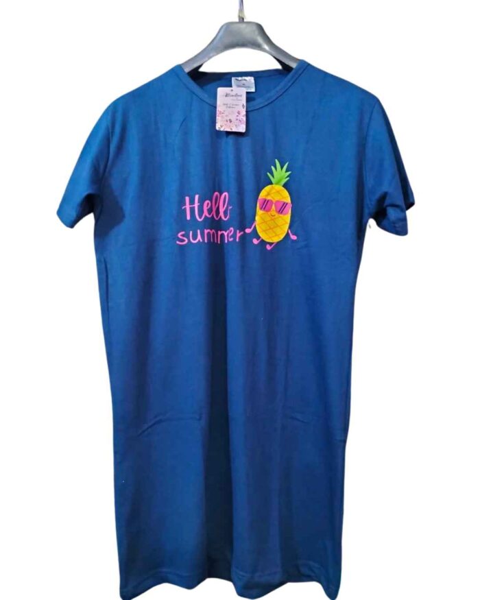 Hello Summer Printed Long Shirt For Women(3 Colors) - Image 4