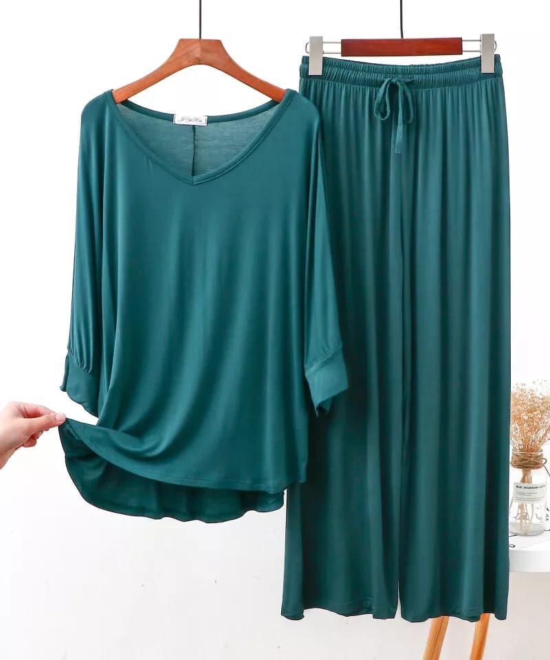 Persian Blue Women Night Suit PJ Set
