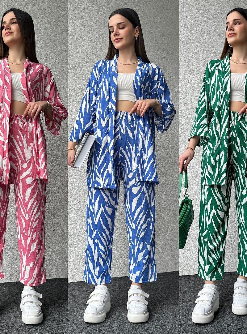 STYLISH ZEBRA PRINT 2PCS CO-ORD SET