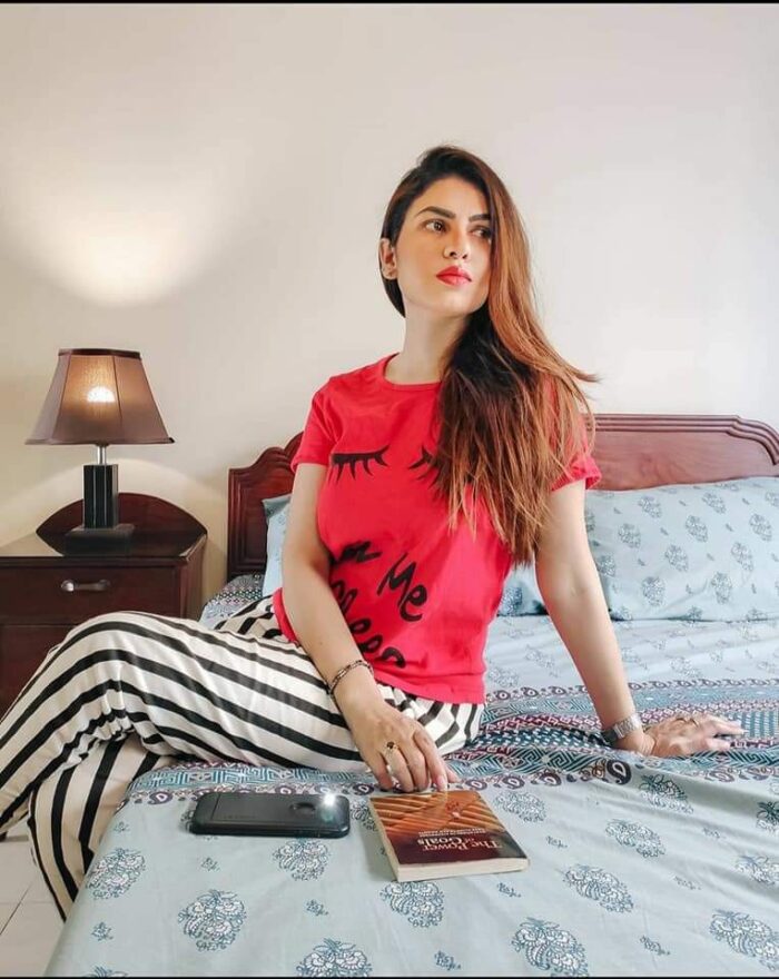 Stripe Red Nightwear Let me Sleep
