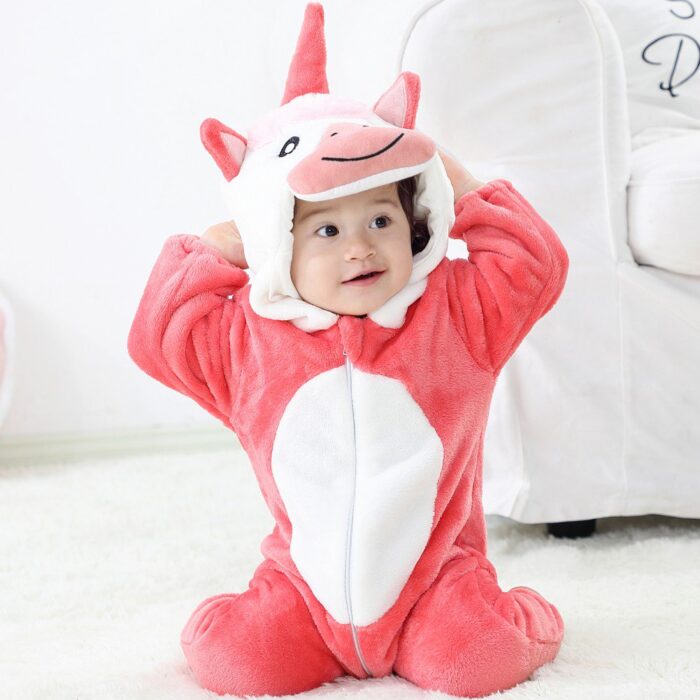 Unicorn Shape Hooded Jumpsuit - Image 10