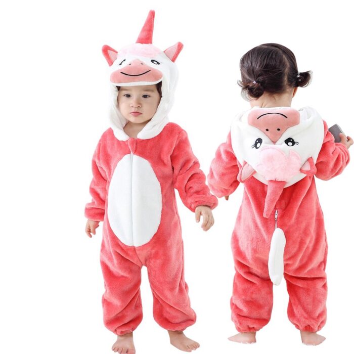 Unicorn Shape Hooded Jumpsuit - Image 2