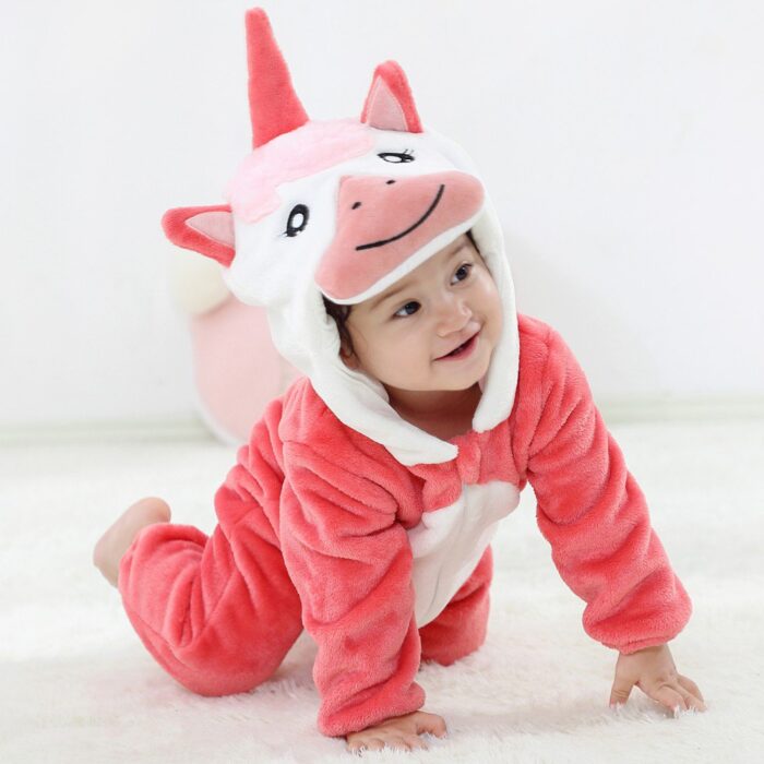 Unicorn Shape Hooded Jumpsuit - Image 9