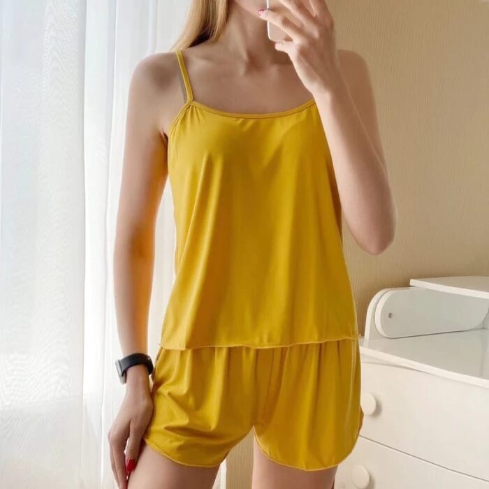 YELLOW CAMI SETS FOR WOMEN - Image 3